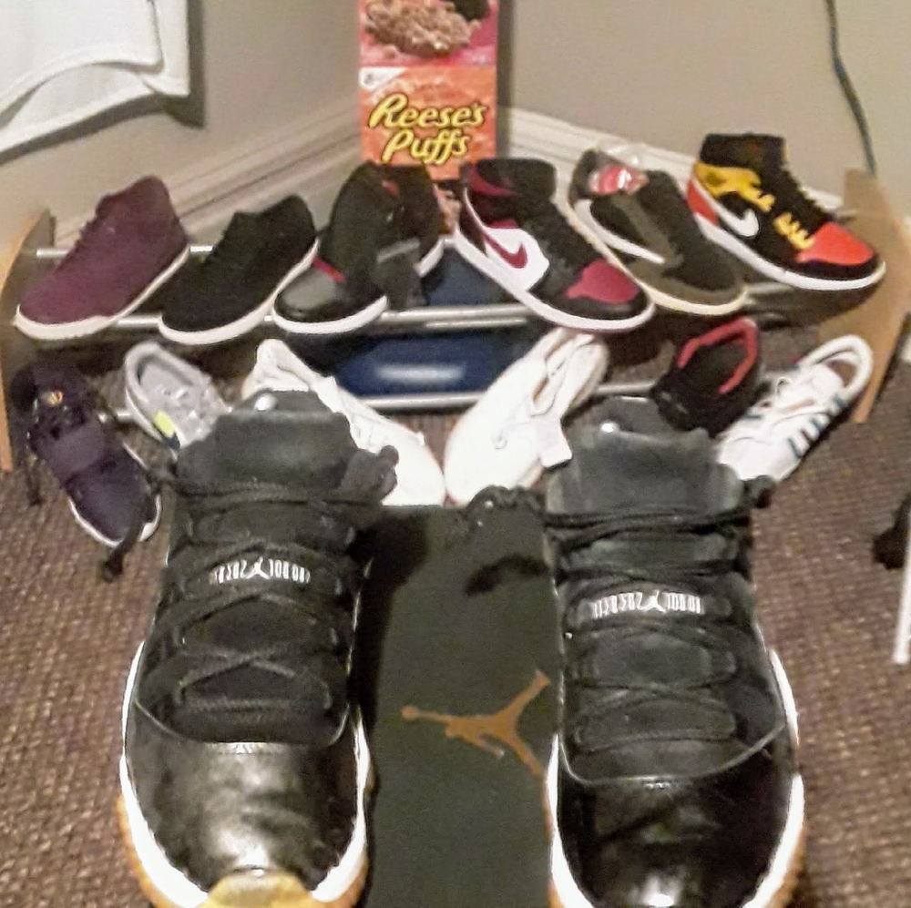 Men's Jordan Retro 11 "Baron", size 9.5 - Picture 3 of 4